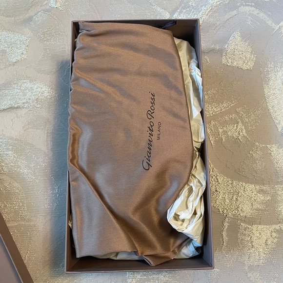 GIANVITO ROSSI Elle 85 PVC Heels Metallic Kiwi Green Sz 38 - Picture 6 of 6